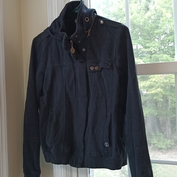 Volcom Faded Black Military Jacket - Picture 1 of 12